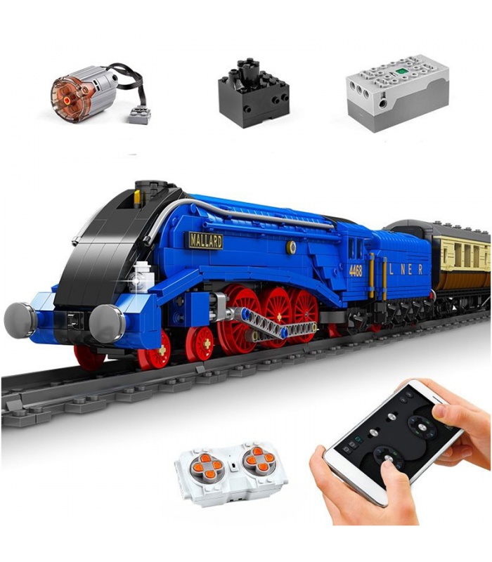 MOULD KING 12006 Pacifics Mallard Railways Train Remote Control Building Blocks Toy Set