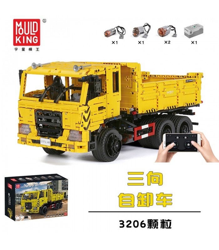 Mould King Rc Three Way Dump Truck Building Block Toy Set Buildingtoystore Com