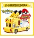 Keeppley K20214 Pikachu Mini Poké Ball Car Serie Pokémon Juego de bloques de construcción de juguete