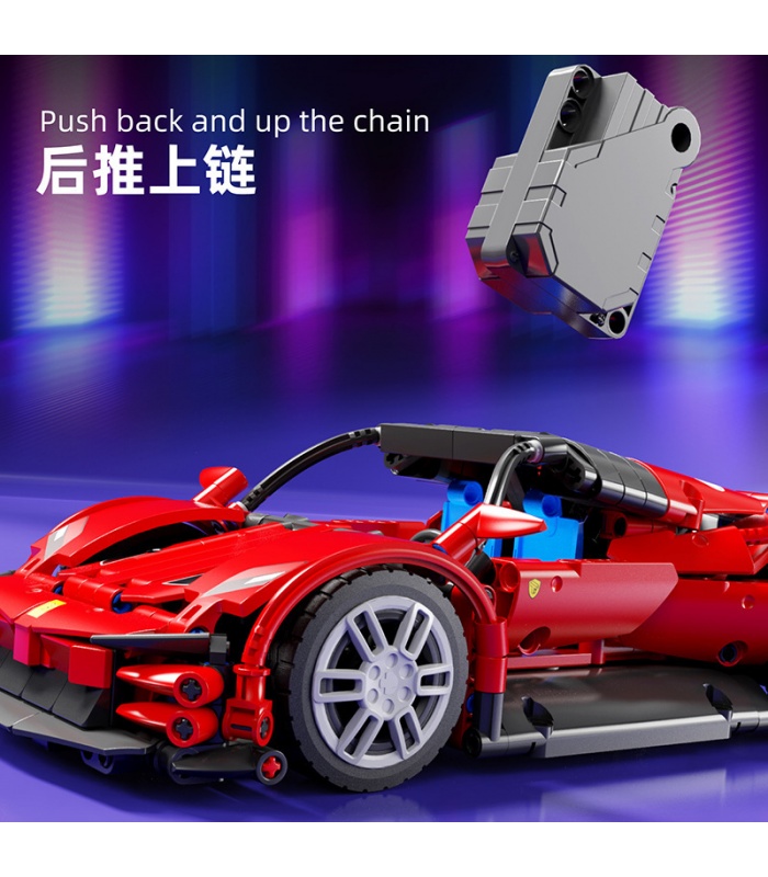 TGL T3048 Pull Back Sports Car Machinery Series Building Blocks Toy Set