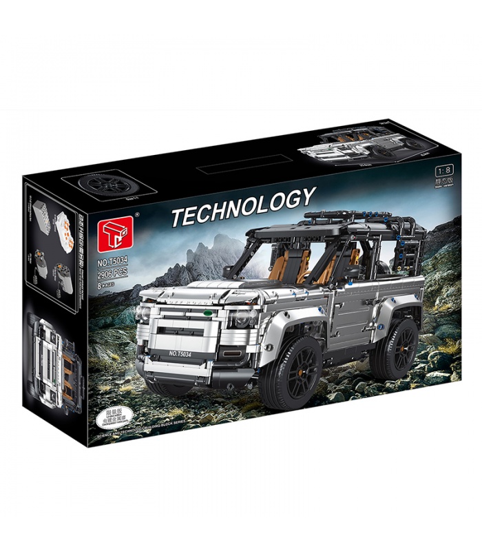 TGL T5034 Land Rover Serie de tecnología de vehículos todoterreno Juego de juguetes de bloques de construcción