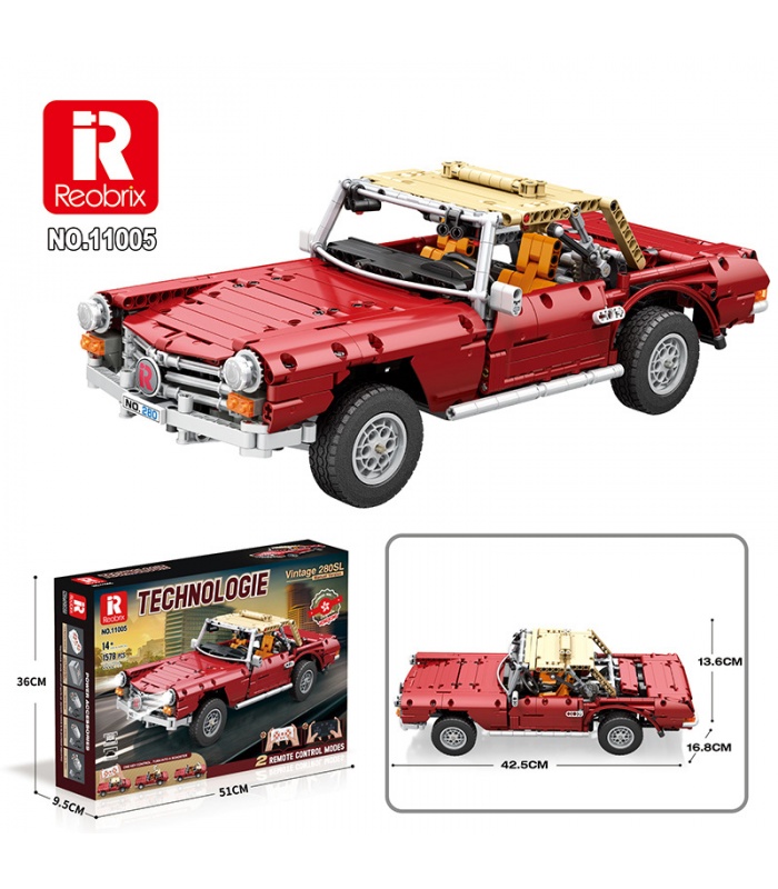 REOBRIX 11005 Mercedes-Benz 280SL Auto Technology Series Blocs de construction Ensemble de jouets