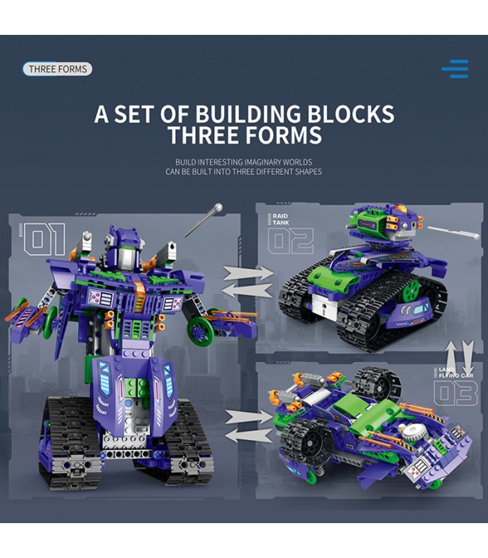 REOBRIX 33001 Transforming Robot Remote Control Series Building Blocks Toy Set