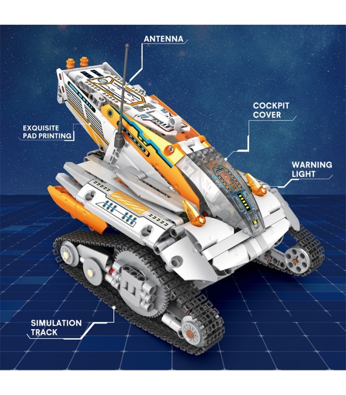 REOBRIX 99001 Juego de juguetes de bloques de construcción de tanque Star Explorer