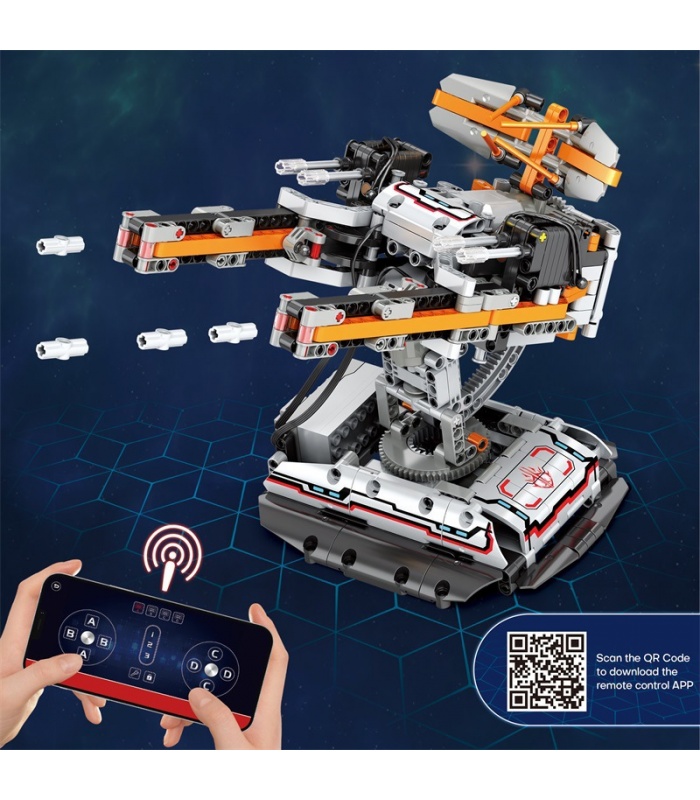 REOBRIX 99002 Anti Aircraft Cannon Interstellar Revenge Series Building Blocks Toy Set