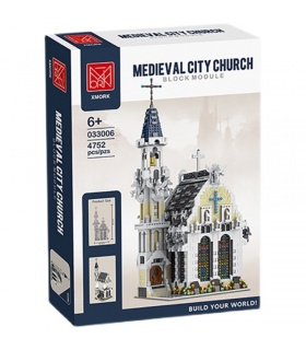 MORK033006中世の教会ストリートビューシリーズビルディングブロックおもちゃセット
