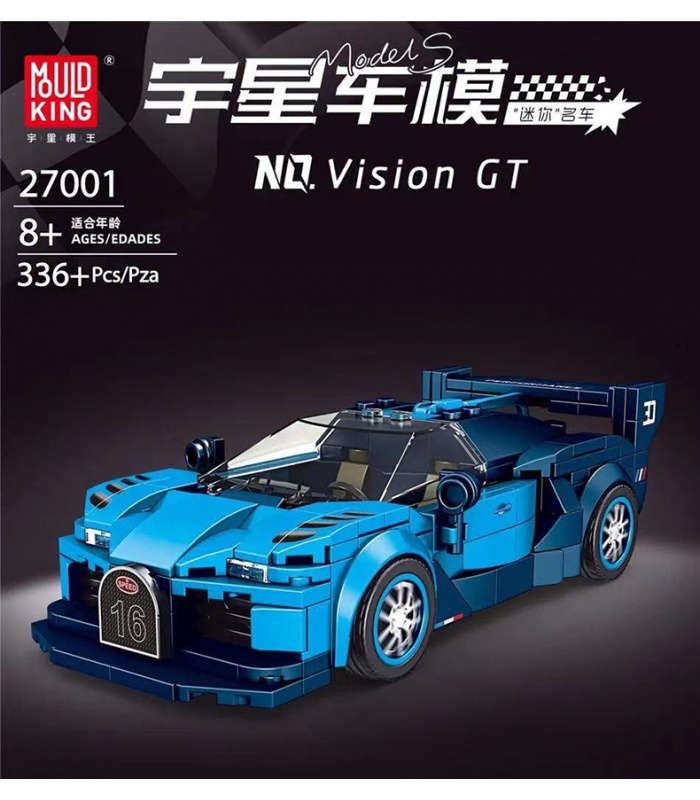 MOLD KING 27001 Bugatti Vision GT Juego de juguetes de bloques de construcción de