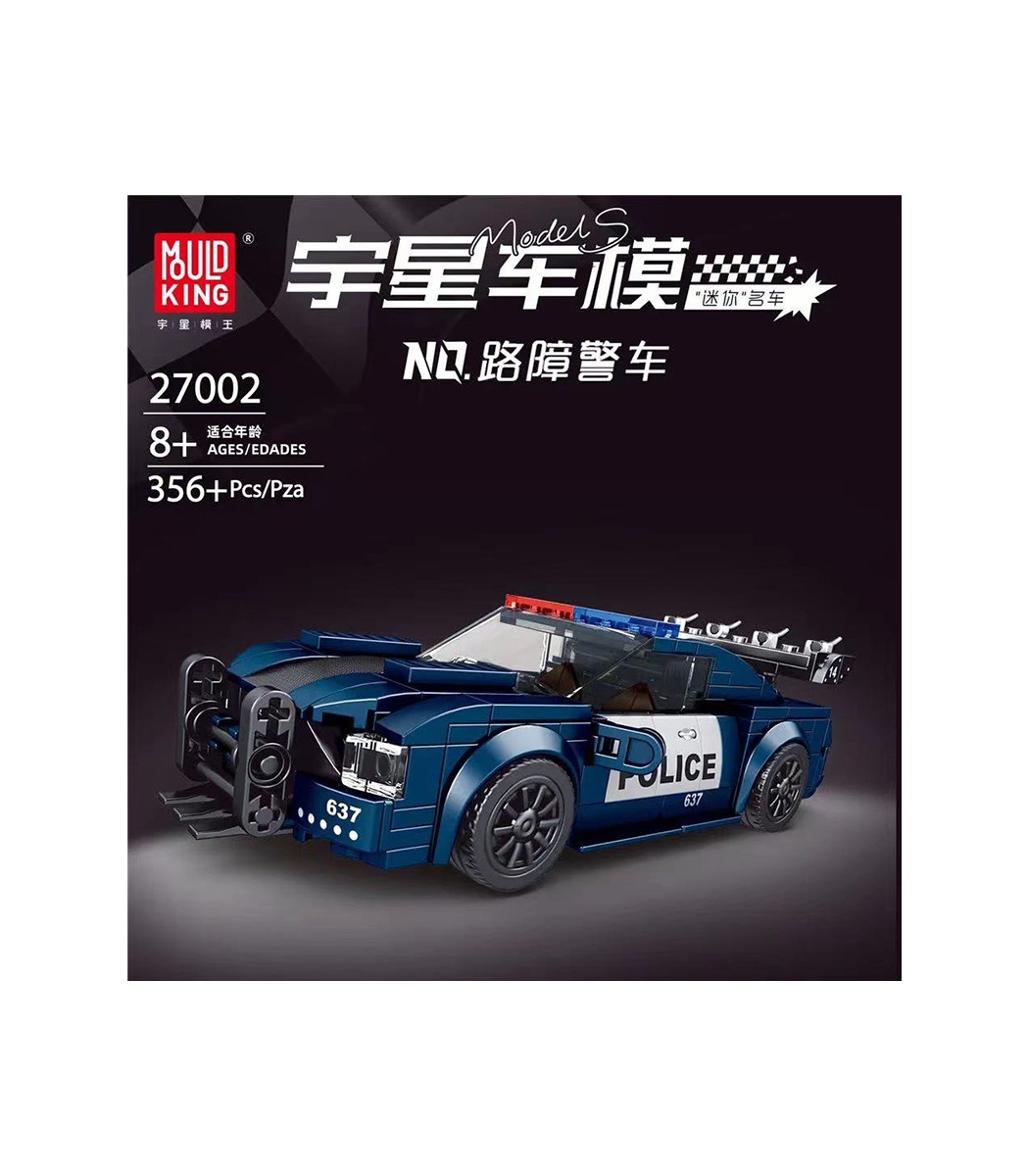 MOULD KING 27002 Roadblock Police Sport Car Building Blocks Toy