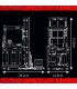 MOLD KING 17041 serie de ingeniería camión retráctil rojo juego de bloques de