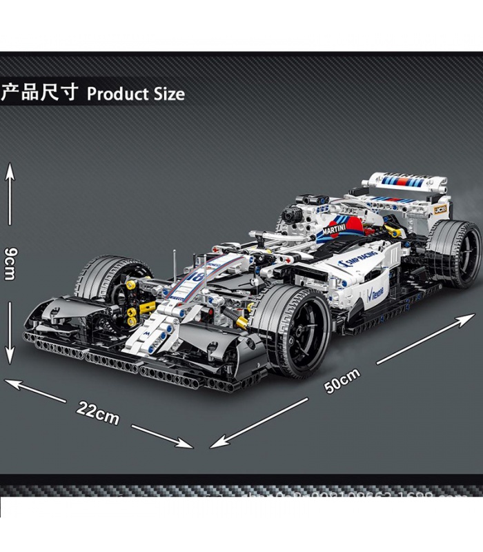 MORK 023004 Fórmula Uno Williams F1 FW410 modelo de coche deportivo juego de bloques de construcción de juguete