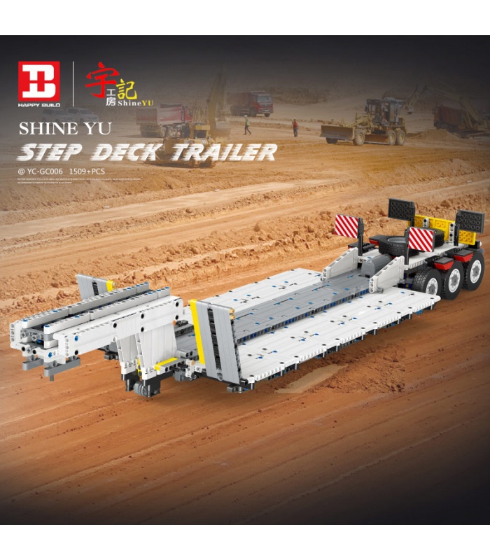 XINYU YC-GC006 Step Deck Trailer Transport Flat Building Bricks Toy Set