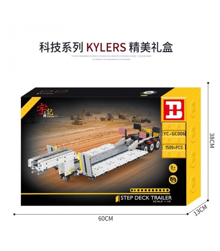 XINYU YC-GC006 Step Deck Trailer Transport Flat Building Bricks Toy Set