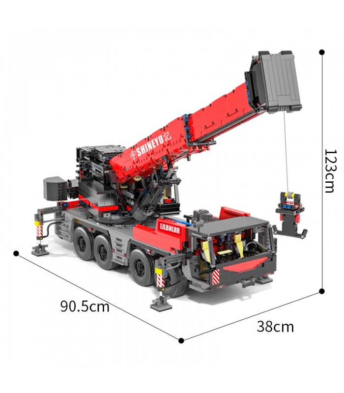 XINYU YC22003 Großer Mobilkran Engineering Serie Fernbedienung Bausteine-Spielzeug-Set