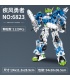 IMMASTER 6823 로봇 시리즈 청록색 파란색 블레이드 빌딩 블록 장난감 세트