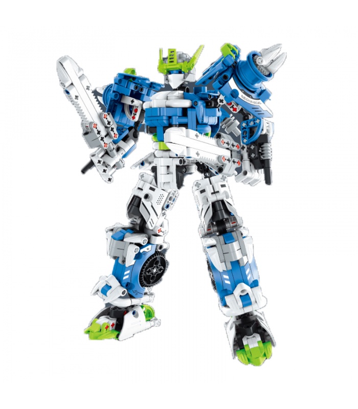 IMMASTER 6823 로봇 시리즈 청록색 파란색 블레이드 빌딩 블록 장난감 세트