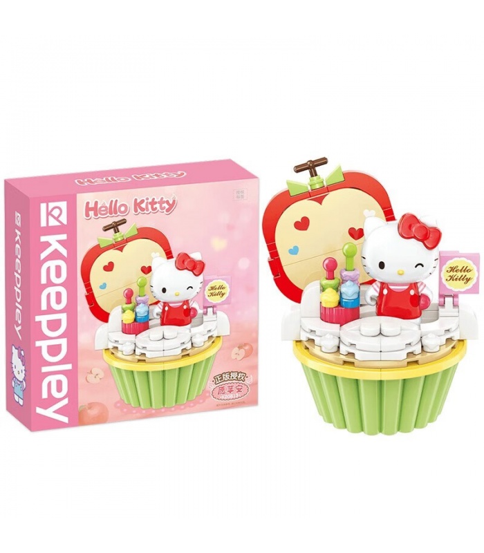 Keeppley K20813 Hello Kitty Cake Cup Juego de juguetes de bloques de construcción