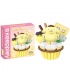 Keeppley K20816 Pompompurin Cupcake Sanrio Series Juego de juguetes de bloques de construcción