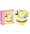 Keeppley K20816 Pompompurin Cupcake Sanrio Series Juego de juguetes de bloques de construcción