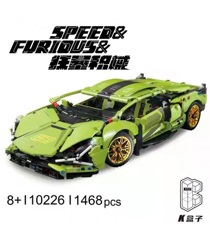 KBOX 10226 Mechanical Series Lamborghini Sports Car Building Blocks Toy Set