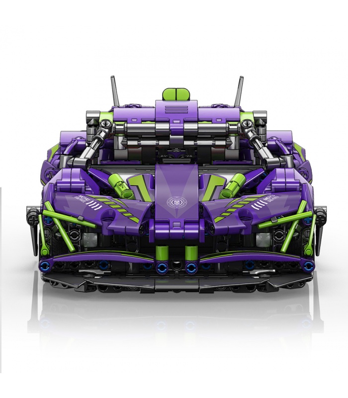 MOYU 88320 Purple Demon Sports Car Machinery Series Building Blocks Toy Set