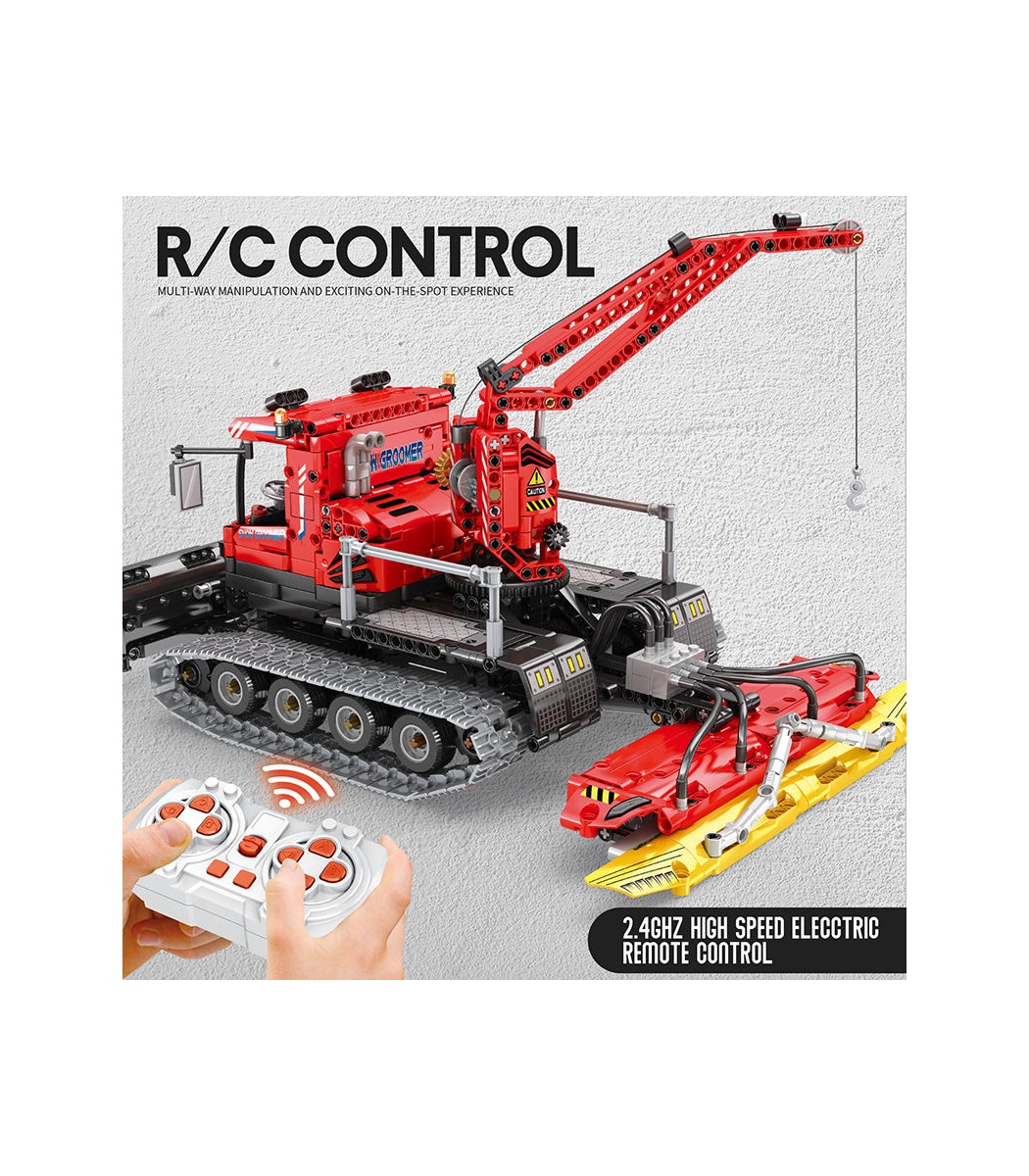 REOBRIX 2019 除雪車技術機械シリーズ ビルディングブロックおもちゃ