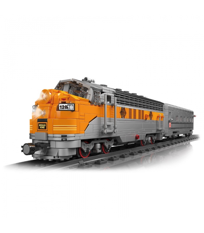 Mold King 12018 USA EMD F7 WP ディーゼル機関車ビルディングブロックおもちゃセット