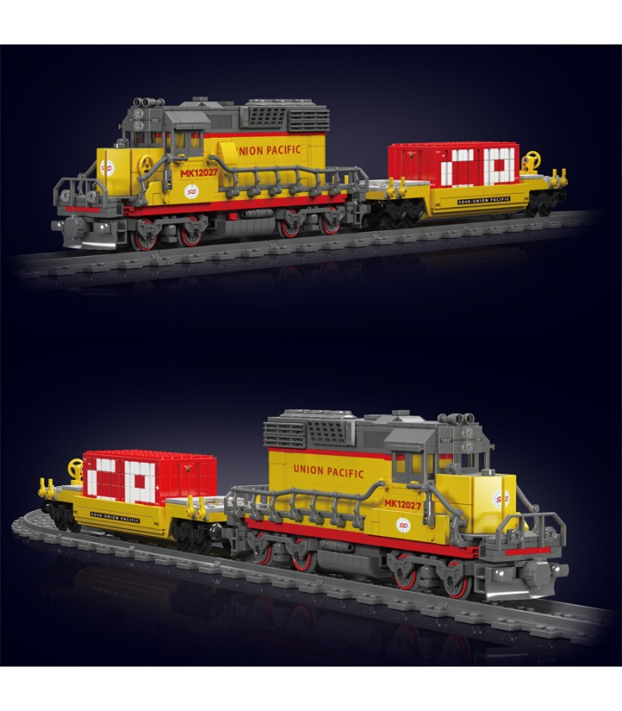 Mould King 12027 SD40-2 Locomotora diésel Juego de bloques de construcción de juguete