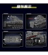 MOULD KING 20028 Karl Mortar Panzer Cannon Tank Building Blocks Toy Set