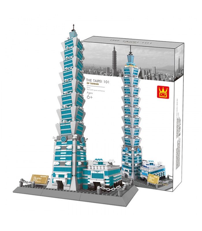 WANGE Architecture le Taipei 101 modèle 3D 5221 blocs de construction ensemble de jouets