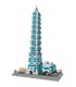 WANGE Architecture le Taipei 101 modèle 3D 5221 blocs de construction ensemble de jouets