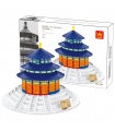 WANGE El Templo del Cielo de Beijing 5222 Juego de juguetes de bloques de construcción