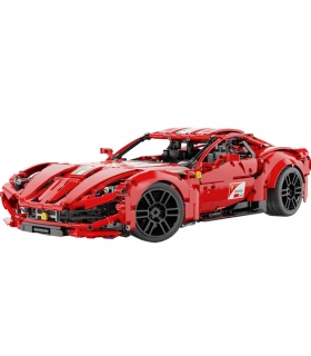 TGL T5001 1:10 Red F12 Berlinetta Sports Car Building Bricks Toy Set