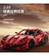 TGL T5001 1:10 Red F12 Berlinetta Sports Car Building Bricks Toy Set