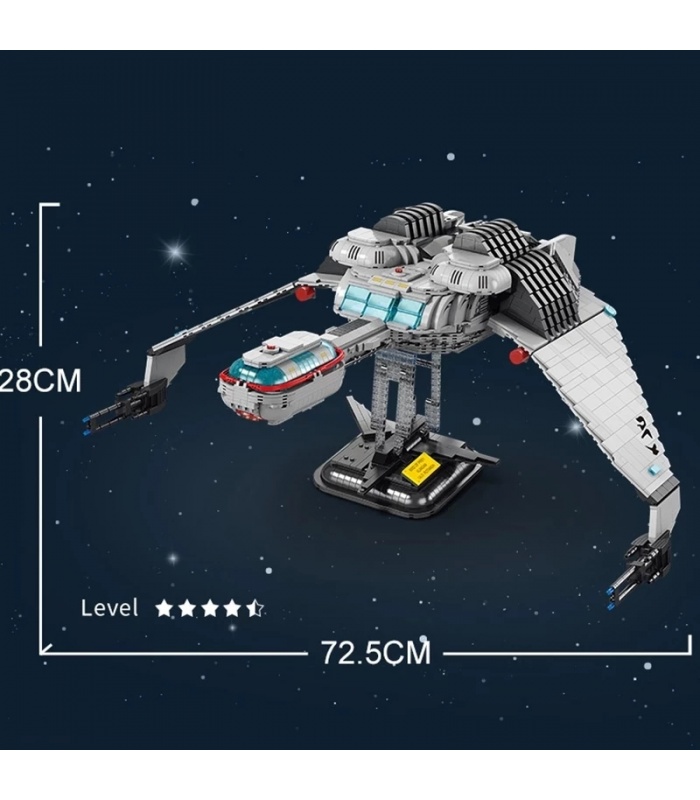 MOYU 89002 SpaceCraft Ktinga Battle Cruiser Juego de juguetes de ladrillos de construcción