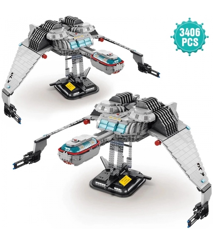 MOYU 89002 SpaceCraft Ktinga Battle Cruiser Juego de juguetes de ladrillos de construcción