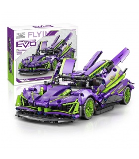 MOYU 88320 Purple Demon Sports Car Machinery Series Building Blocks Toy Set