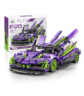 MOYU 88320 Purple Demon Sportwagen-Maschinerie-Serie Bausteine-Spielzeugset