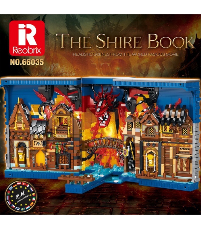 Reobrix 66035 The Shire Book Building Blocks Toy Set