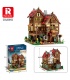 Reobrix 66018 Medieval Tavern Bistro Building Blocks Toy Set