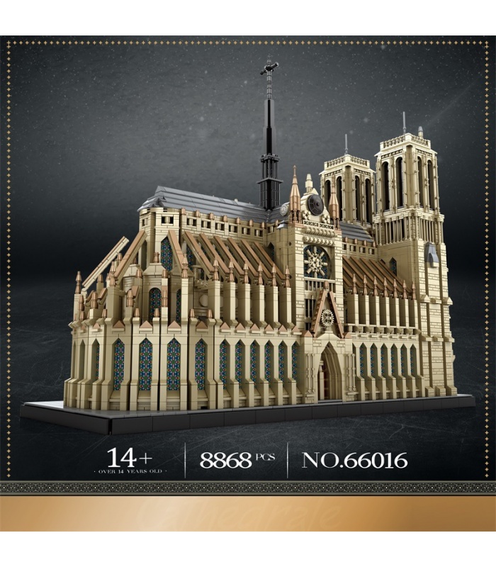 Reobrix 66016 Catedral de Notre Dame de París Juego de juguetes de bloques de construcción