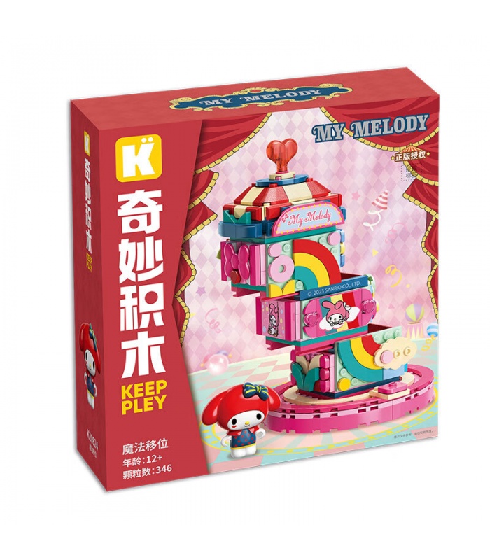 Keeppley K20824 My Melody Circus Stack Juego de juguetes de bloques de construcción