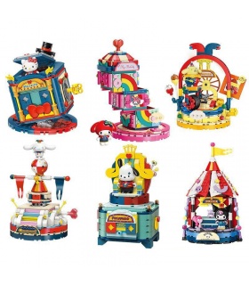 Keeppley Sanrio Magic Circus Series Juego de 6 bloques de construcción de juguete