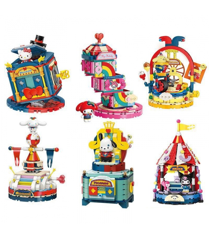 Keeppley Sanrio Magic Circus Series Lot de 6 blocs de construction