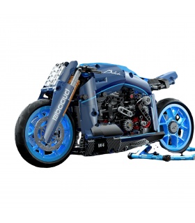 K-BOX 10217 Bugatti - Juego de juguetes de bloques de construcción para motocicletas