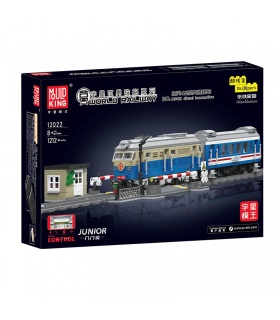 MOULD KING 12022 DF4B Diesel Locomotive Train Building Blocks Toy Set