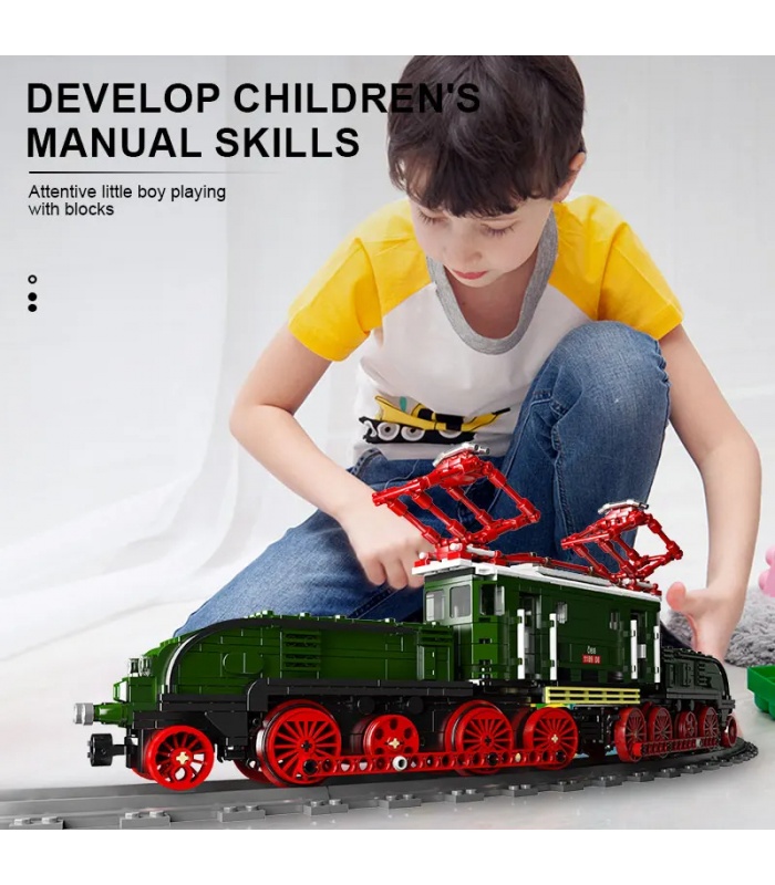 Ensemble de jouets de construction de locomotive électrique MOULD KING 12023 OBB