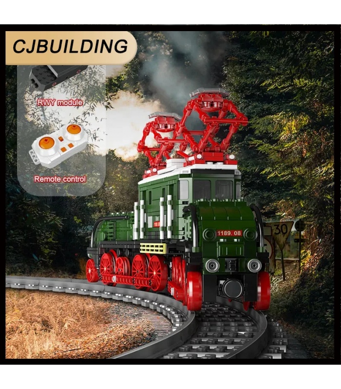 Juego de bloques de construcción de locomotora eléctrica OBB MOULD KING 12023