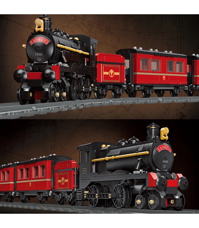 JIE STAR 59002 Das GWR-Dampfzug-Bauklötzchen-Spielzeug-Set