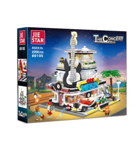 Juego de bloques de construcción de tienda de música JIE STAR 89105