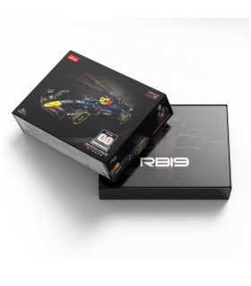 Ensemble de jouets de construction de voiture de course Red Bull F1 RB19 1:8 RASTAR 92410